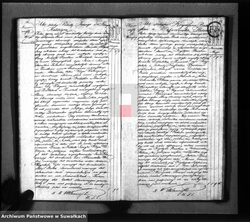 image.from.unit.number "Akta zaślubionych gminy wiżańskiey obwodu seyneńskiego, w województwie augustowskim od dnia 1-go stycznia do dnia ostatniego grudnia 1823 roku"