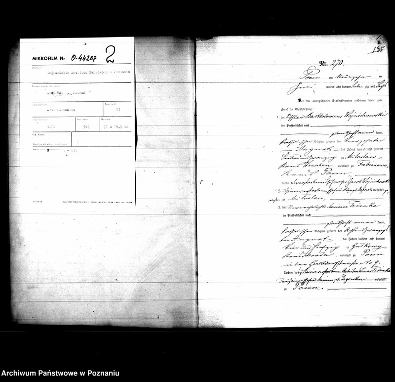 Obraz 3 z jednostki "Księga małżeństw"