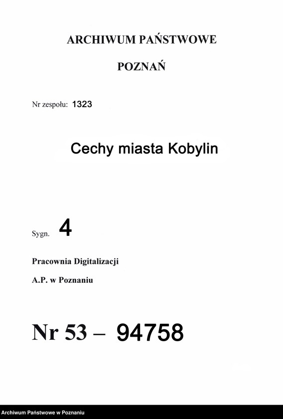 image.from.unit.number "Odpis potwierdzenia cechowi rzeźników w Kobylinie uprawnień, zatwierdzonych im od 1559 do 1788 roku"