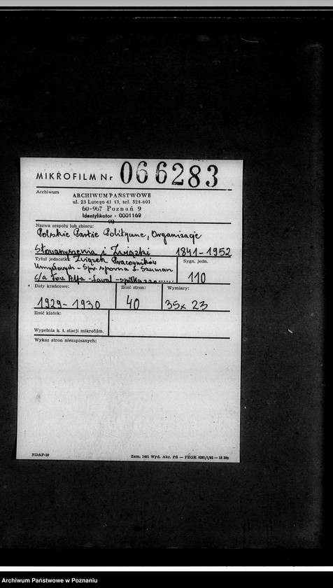 Obraz 2 z jednostki "Związek Pracowników Umysłowych - sprawa sporna L. Szuman c/a Tow. Alfa-Laval - spółka z o.o.- akta procesowe"