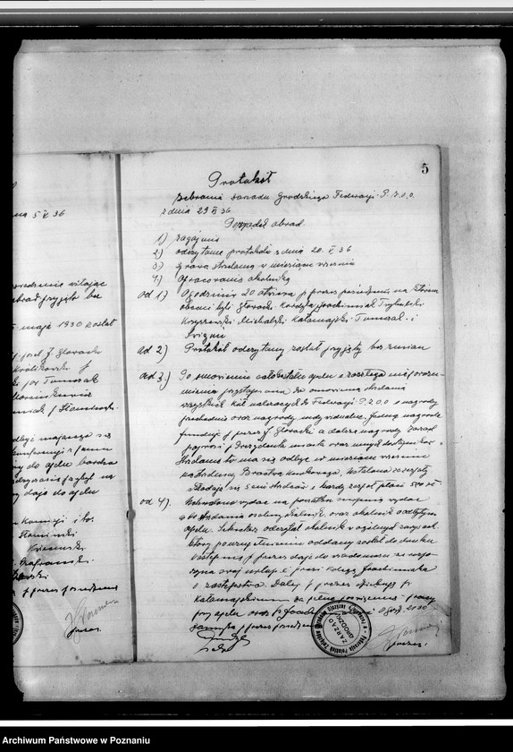 Obraz 9 z jednostki "Protokolarz Federacji Polskich Związków Obrońców Ojczyzny Zarządu Grodzkiego w Poznaniu"