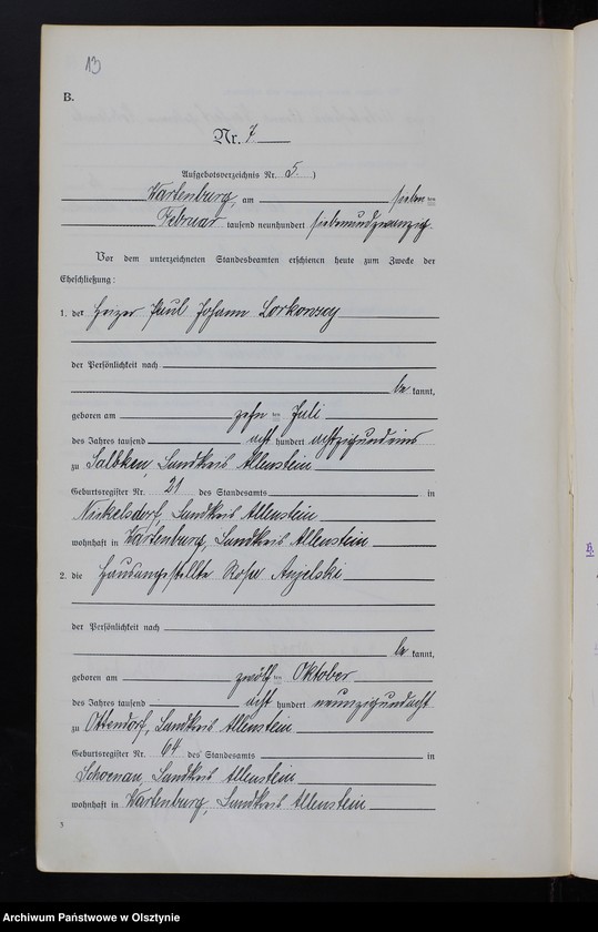 image.from.unit.number "Heirats-Haupt-Register Nr 1 - 45"