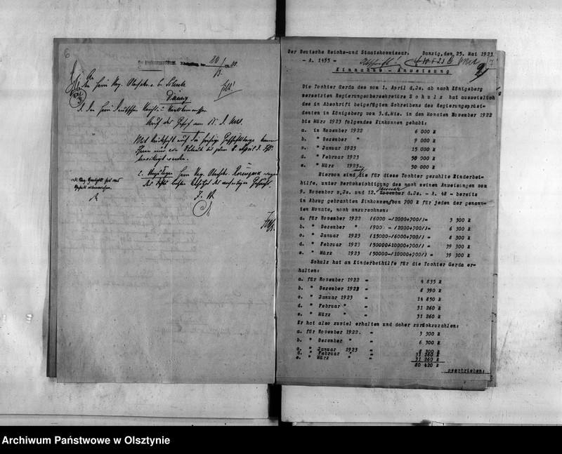 image.from.unit.number "Personal-Akten den Regierungsobersekretär als Büreauvorsteher Franz Schulz"