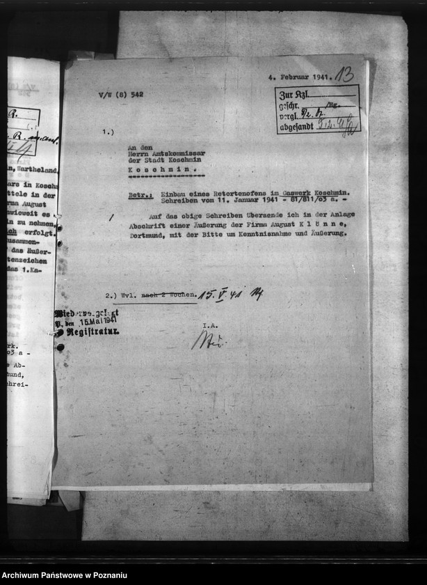 Obraz 17 z jednostki "Gaswerk - Koschmin (Koźmin)"