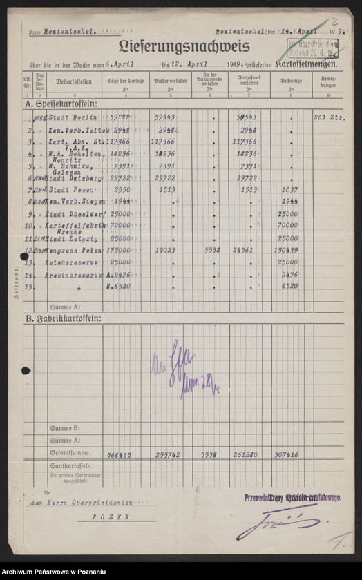 Obraz 4 z jednostki "[Odstawa ziemniaków z terenu powiatów Nowy Tomyśl - Poznań]"