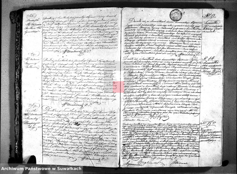 image.from.unit.number "Księga duplikat do zapisywania aktów urodzonych, zaślubionych i zmarłych parafii suwalskiej 1857 rok"