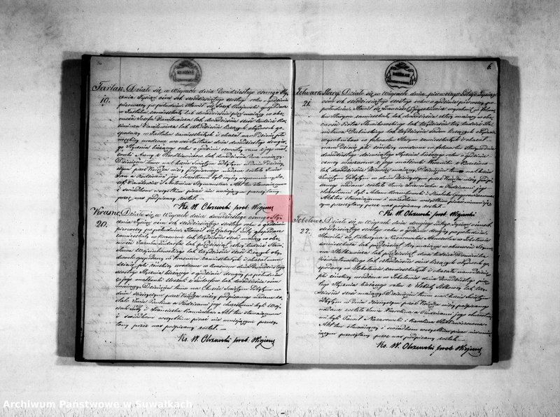 image.from.unit.number "Duplikat aktu urodzonych, zaślubionych i zmarłych parafii wigierskiej z roku 1866"
