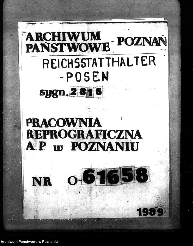 Obraz 1 z jednostki "Rückstandgüter. Behandlung und Verwertung - nicht Warschau. Erlasse, Sondervorschriften"