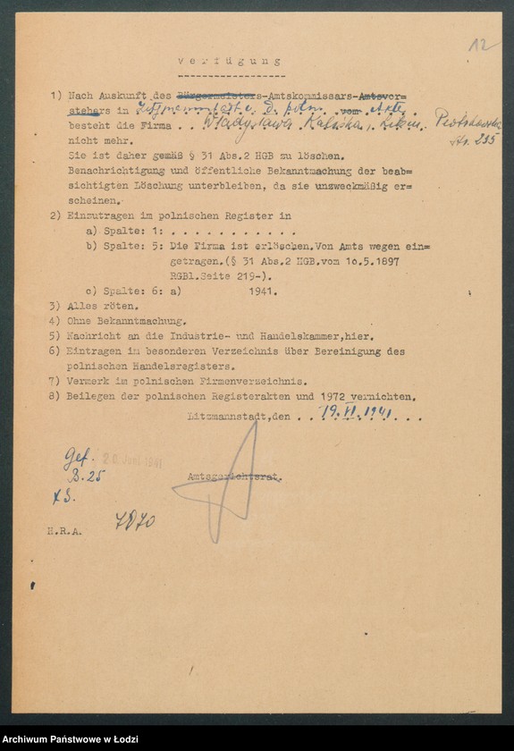 Obraz 14 z jednostki "Władysława Kaliska – sprzedaż towarów kolonialnych i spożywczych"