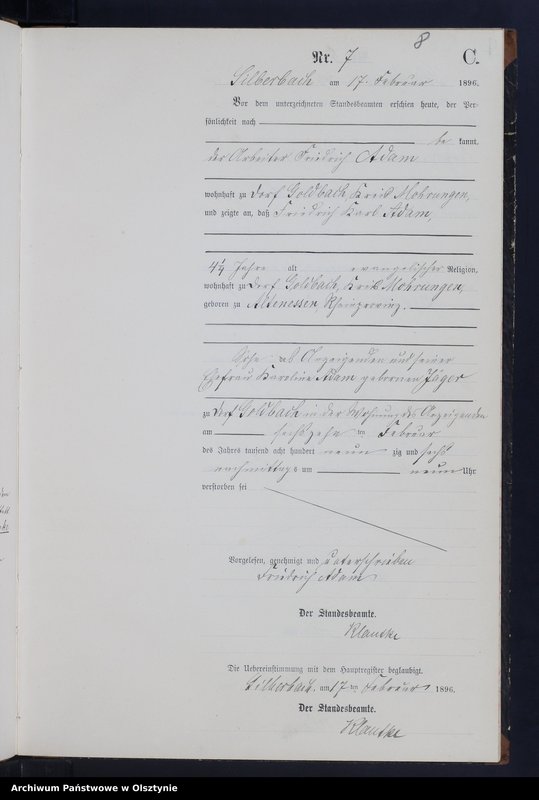 image.from.unit.number "Sterbe-Neben-Register Nr 1 - 43"