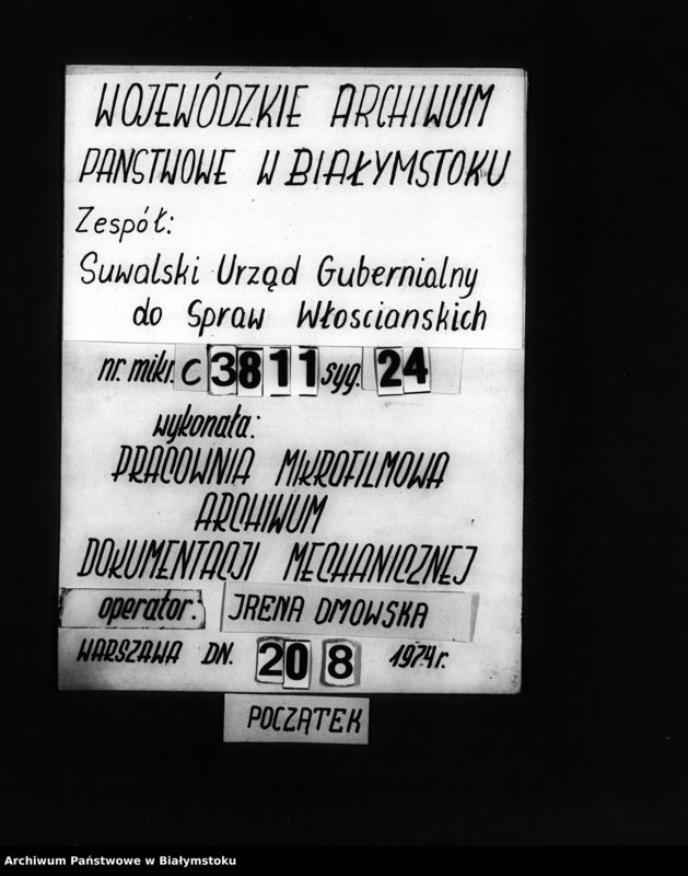 image.from.unit.number "Delo… Po sporu ob. Usadbe v derevni Taboriski meždu naslednikami Luki Stepanovskago / gm. Kalwaria, pow. Kalwaria /"