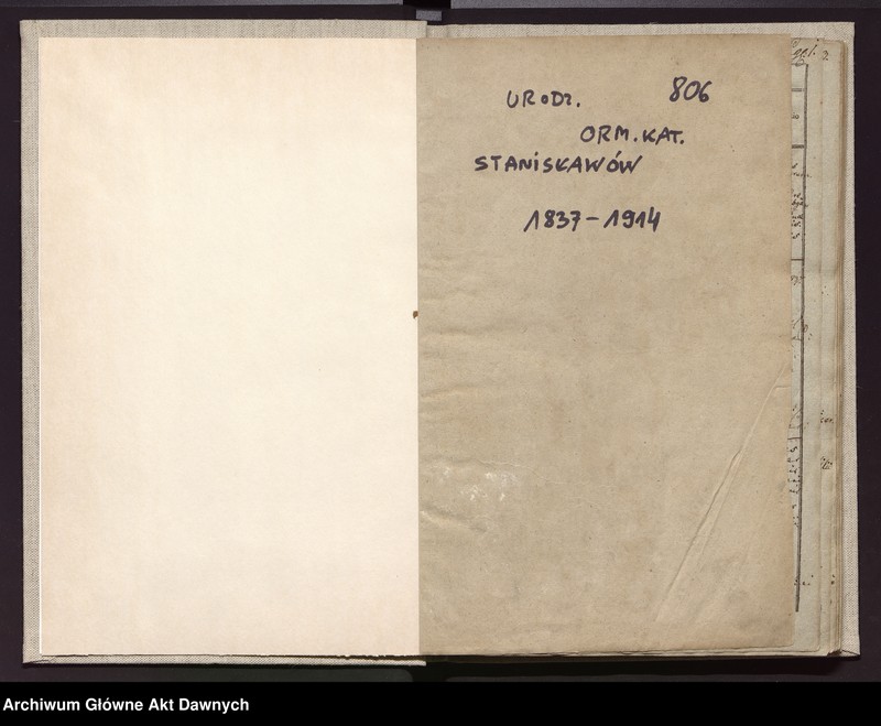 image.from.unit.number "Parafia Stanisławów, ormiańska archidiecezja lwowska; Galicja, zabór austriacki. Księga metrykalna urodzeń."