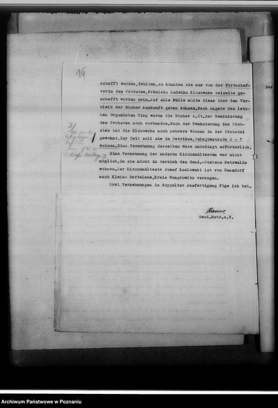 image.from.unit.number "[Korespondencja w sprawie zaginionych ksiąg kościelnych parafii katolickiej Rynarzewo powiat szubiński, województwo bydgoskie]"