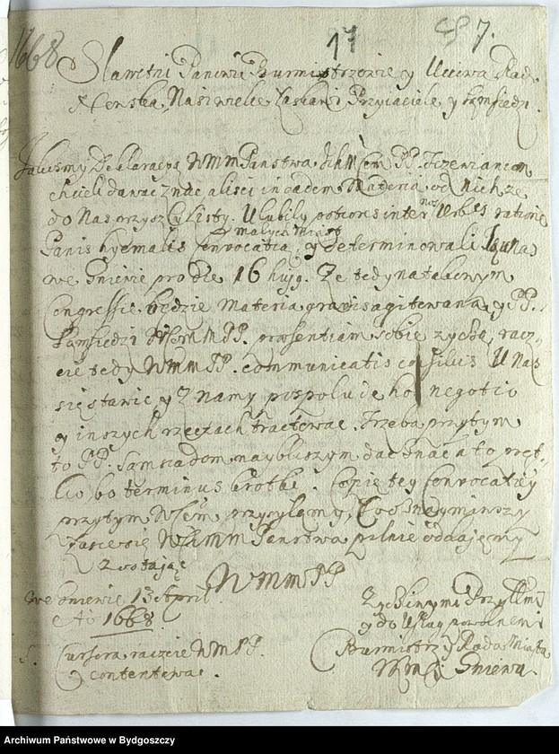 image.from.unit.number "Schriftwechsel der Stadt Neuenburg mit Marienburg"