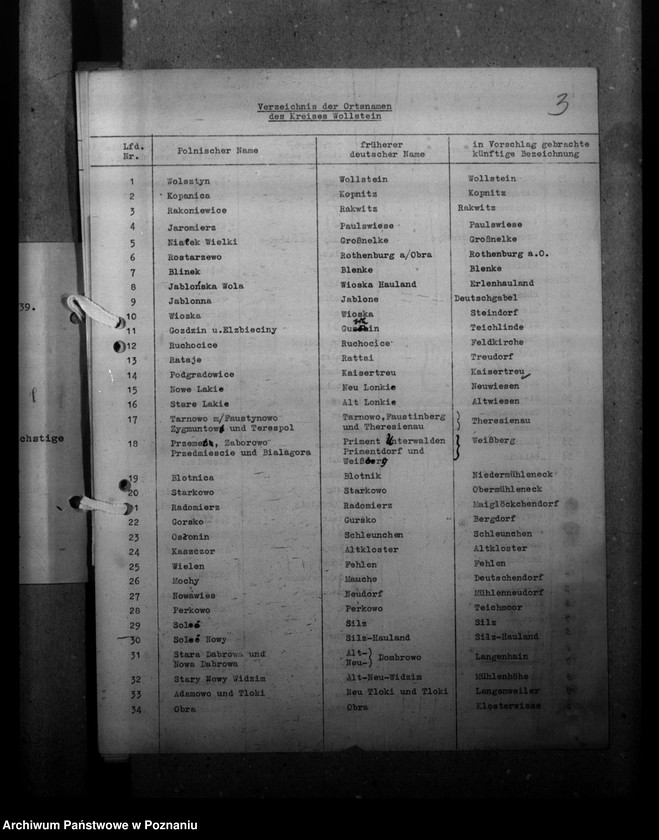 Obraz 8 z jednostki "Ortsnamenänderung - Kreis Wollstein (Wolsztyn)"