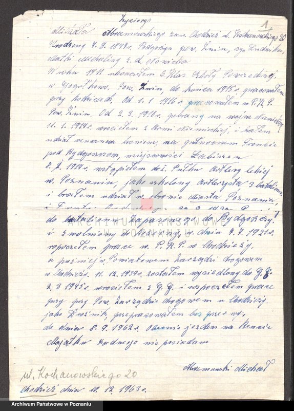 Obraz 10 z jednostki "Życiorysy powstańców wielkopolskich: A - tom l /Abramowski - Andrzejewski/."