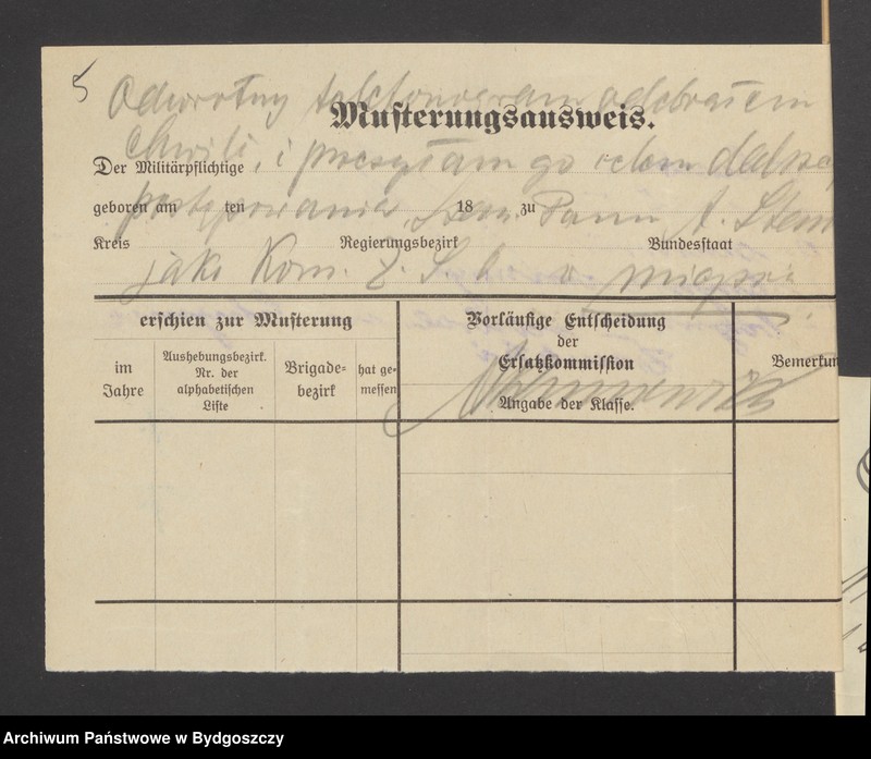image.from.unit.number "[Raport o stanie uzbrojenia, statystyka broni, imienny spisy członków straży obywatelskiej z Głowczewic, powiat chojnicki]"