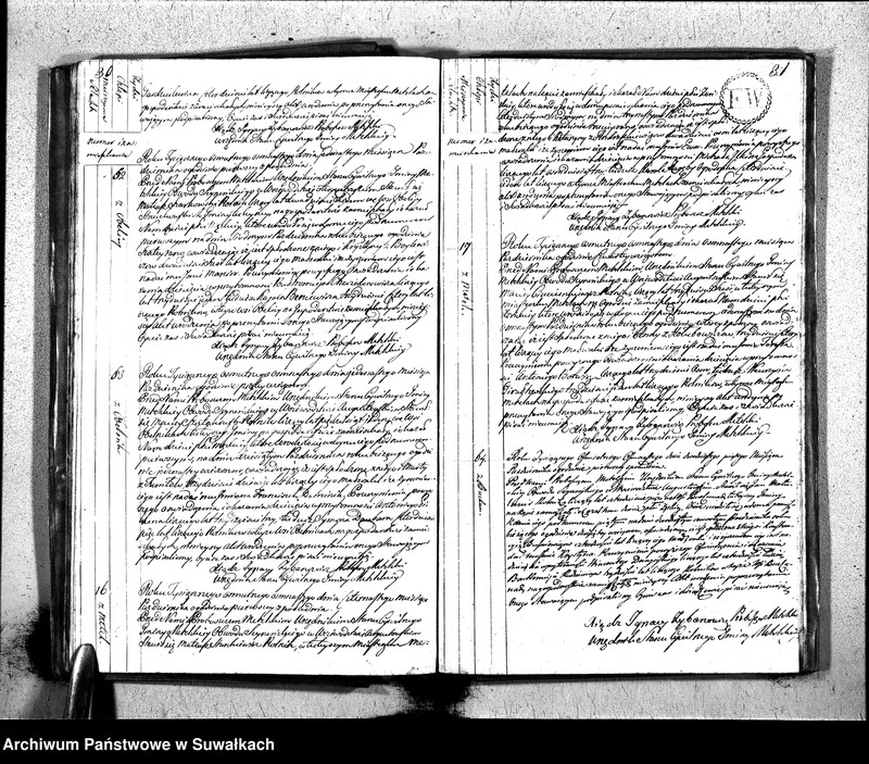 image.from.unit.number "Księga Aktów Urodzenia Urzędnika Stanu Cywilnego Gminy Metelskiey Powiatu Seyneńskiego Woiewództwa Augustowskiego Od 1 Stycznia Tysiąc Osimset Osimnastwgo Roku 1818"