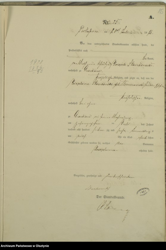 image.from.unit.number "Geburts-Haupt-Register Nr 11 - 53"