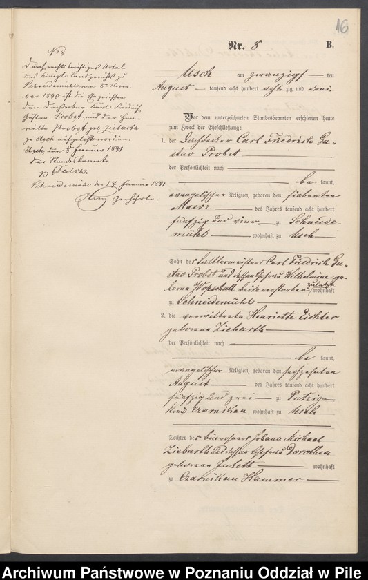 Obraz 18 z jednostki "Księga małżeństw"