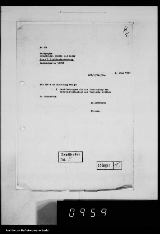 Obraz 9 z jednostki "[Korespondencja z urzędami, instytucjami i firmami]. Lit.Fa-Fy."