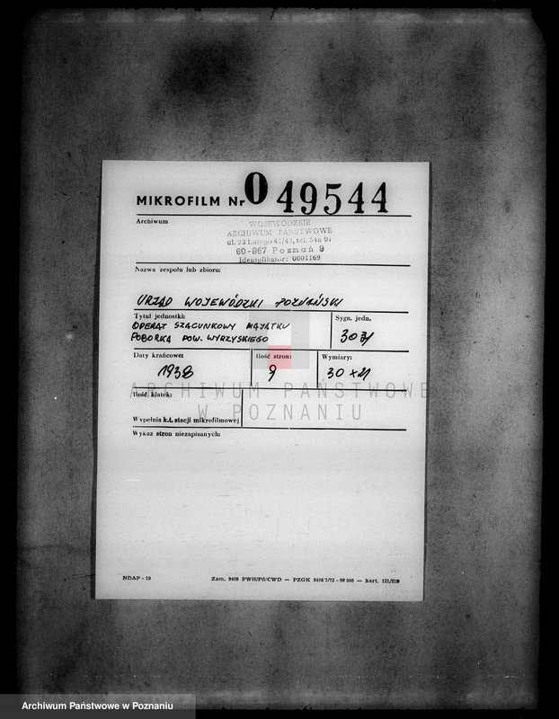 Obraz 2 z jednostki "Operat szacunkowy majątku Poborka powiatu wyrzyskiego"