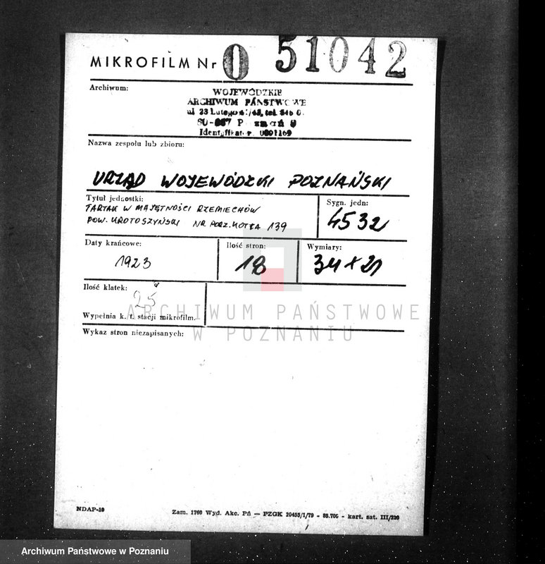 Obraz 1 z jednostki "Tartak w majętności Rzemiechów pow. krotoszyński nr porz. kotła 139"