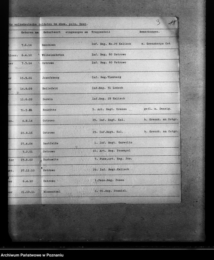 Obraz 9 z jednostki "Amtliche Meldungen Kreis Ostrowo (Ostrów Wielkopolski)"