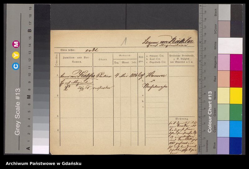 image.from.unit.number "Karty meldunkowe: Katzler - Kaumann"