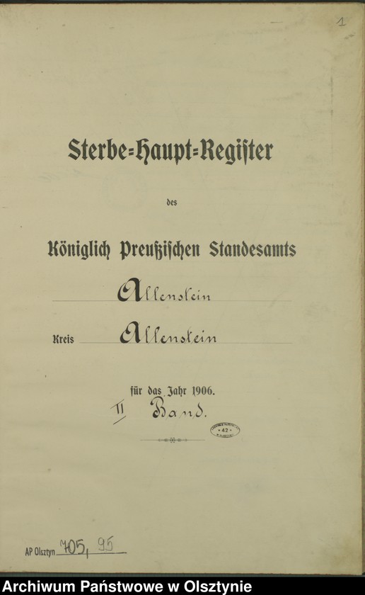 image.from.unit.number "Sterbe-Haupt-Register Tom II, Nr 398-510"