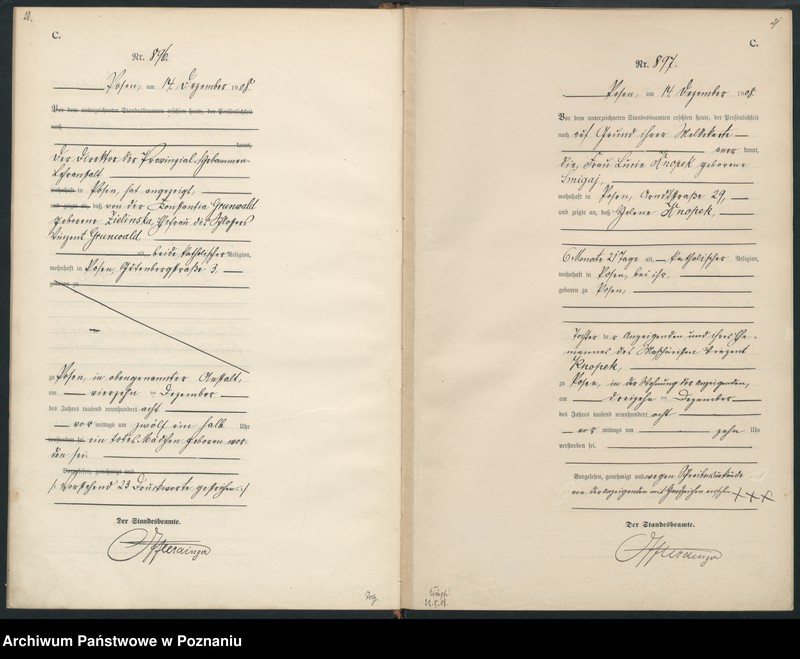 Obraz 13 z jednostki "Księga miejscowa zgonów tom III [Rejestr główny zgonów]"