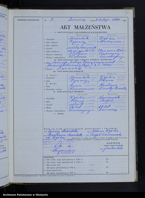 image.from.unit.number "Ksiega małżeństw Nr 1-14,1-16,1 - 13,1 - 15,1 - 17,1 - 17,2 - 10,1 - 9, 1 - 12 i 1 - 17 /przepisana w języku polskim z oryginału niemieckiego w dniach 1.10.-7.10.1961/"