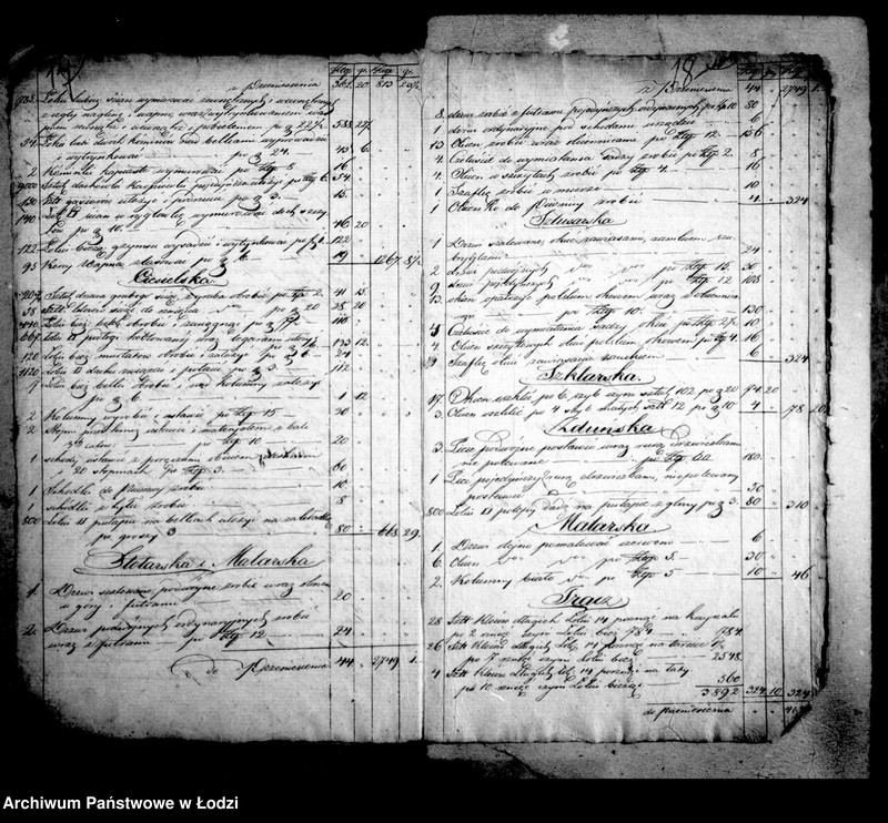 Obraz 15 z jednostki "Akta archiwum ławnika czynnego tyczące się wystawienia domu cechowego przez tkaczy w mieście Łodzi"