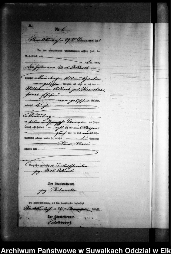 image.from.unit.number "Geburts-Neben-Register des Preussischen Standes-Amtes Gr. Strengeln Kreis Angerburg"