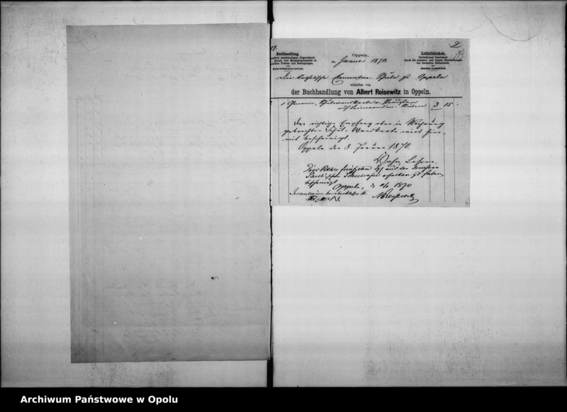 Obraz 20 z jednostki "Acta des Magistrats zu Oppeln betreffend die Revision und Dechargirung der Domherr Franz Paulschen Schulstiftungs-Rechnung pro 1869"