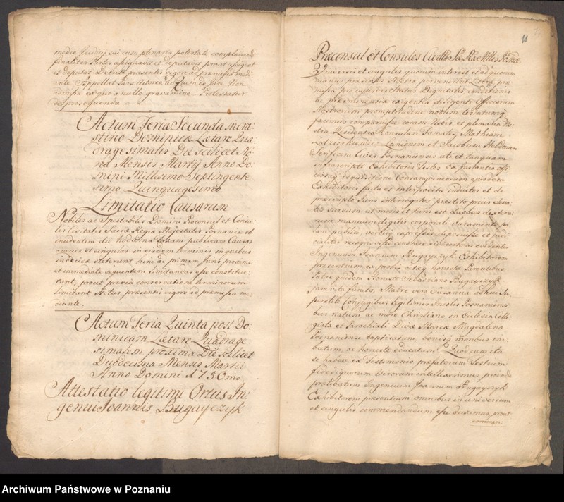 Obraz 14 z jednostki "Acta coram officio consulario Posnaniensi."