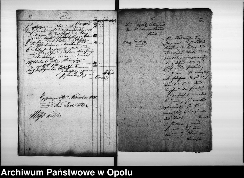 Obraz 12 z jednostki "Acta von Regulirung der jährlichen Cämmerey-Etats, und der aufzubringenden Zuschüsse von der Commune Magistrat zu Oppeln de anno 1821"