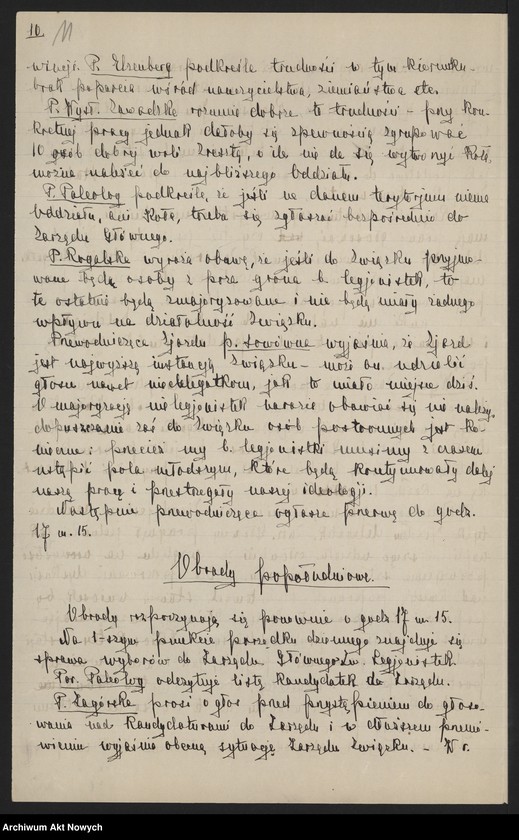 image.from.unit.number "I Zjazd Delegatek. Protokół z obrad, program, regulamin dla kół, listy delegatek, legitymacje."