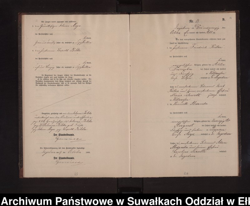 image.from.unit.number "Heiraths-Neben-Register des Preussischen Standes-Amtes Rydzewen Kreis Loetzen"