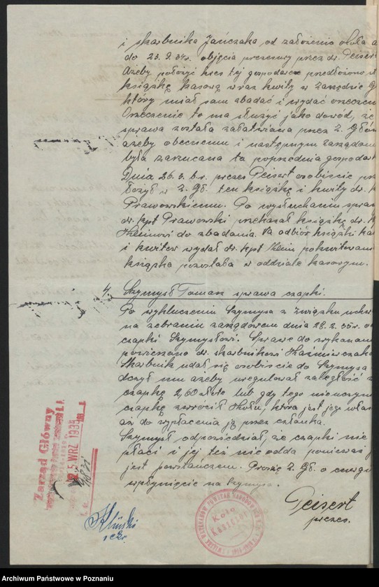 Obraz 18 z jednostki "Kaszczor, powiat Wolsztyn - akta koła."