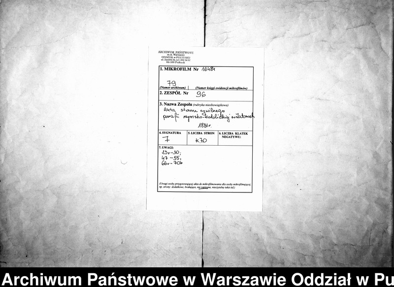 image.from.unit.number "Akta urodzeń, małżeństw i zgonów"