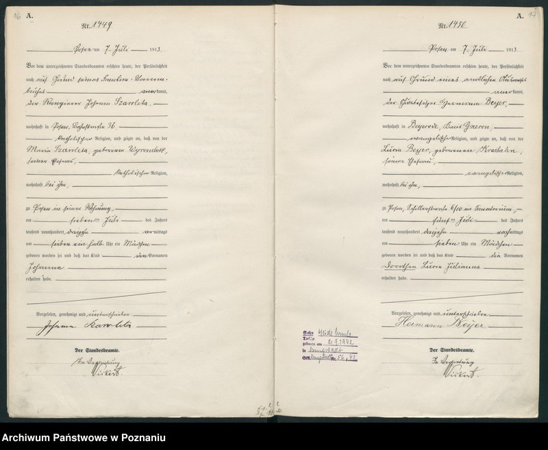 Obraz 11 z jednostki "Księga miejscowa urodzeń tom IV [Rejestr główny urodzeń]"