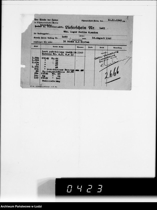 Obraz 5 z jednostki "Württembergische Schuhfabrik Faurndau G.m.b.H.Schriftwechsel"