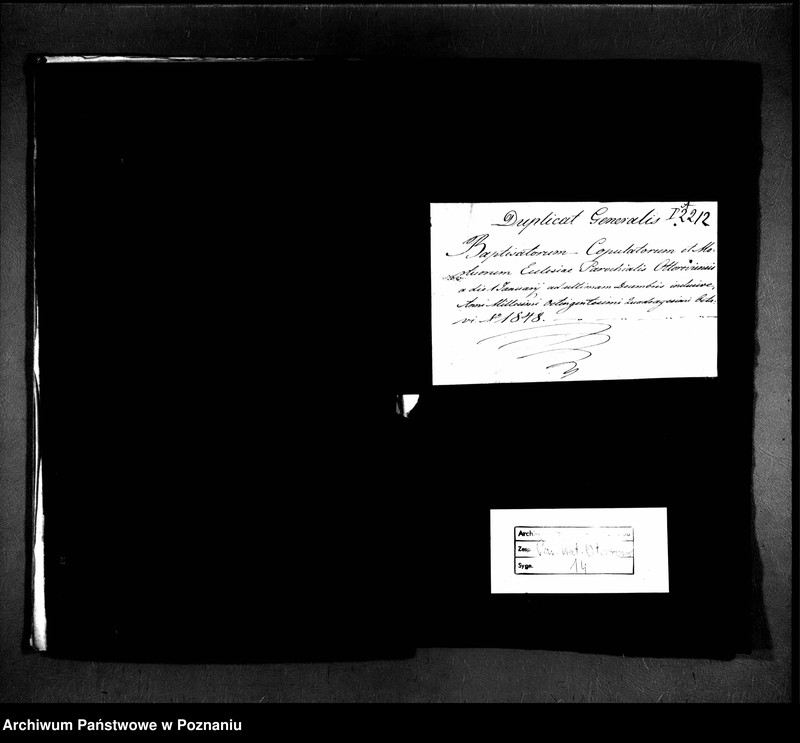 Obraz 2 z jednostki "Duplicat baptisatorum, copulatorum, mortuorum"