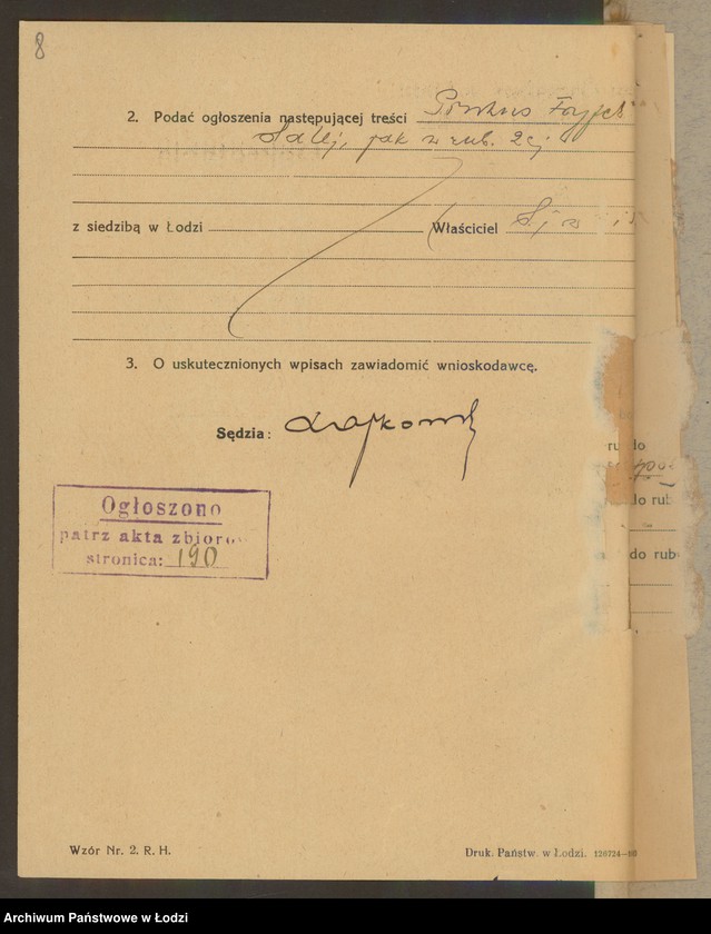 Obraz 10 z jednostki "Pinkus Fajfer- sklep kolonialno- spożywczy- Pabianice"