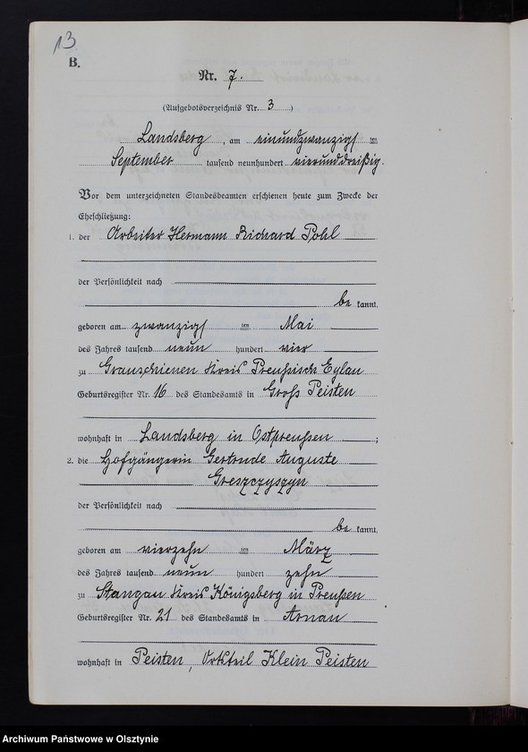 image.from.unit.number "Heiraths-Neben-Register Nr 1 - 11 [ Księga małżeństw - wtóropis ]"