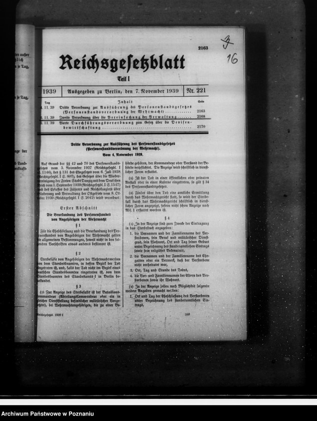 Obraz 20 z jednostki "Zarządzenia w sprawie zorganizowania administracji w tak zwanym Kraju Warty"