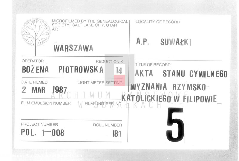 Obraz 1 z jednostki "Annexa do akt związków małżeńskich w gminie Filipońskiej w Powiecie Seyneńskim Województwie Augustowskim w roku 1821"