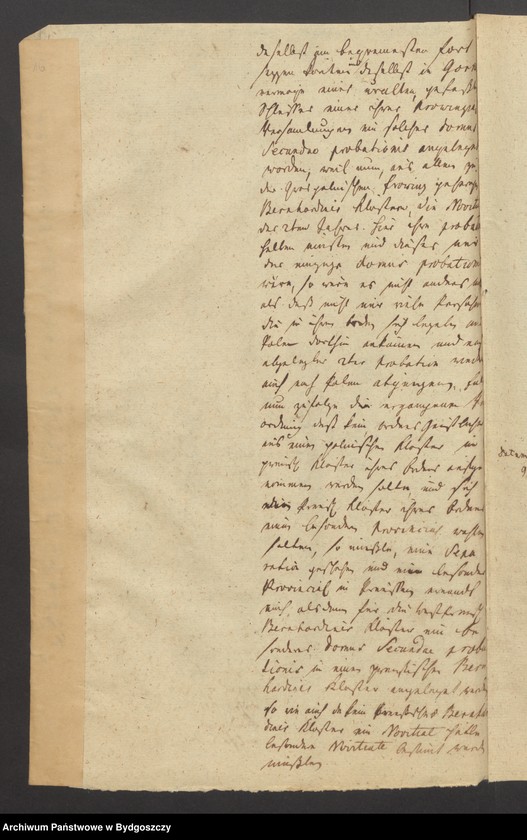 image.from.unit.number "Acta die Verfassung des Bernhardiner Klosters zu Gorcka betr./ enthält auch Abschrift der Gründungs Urkunde"
