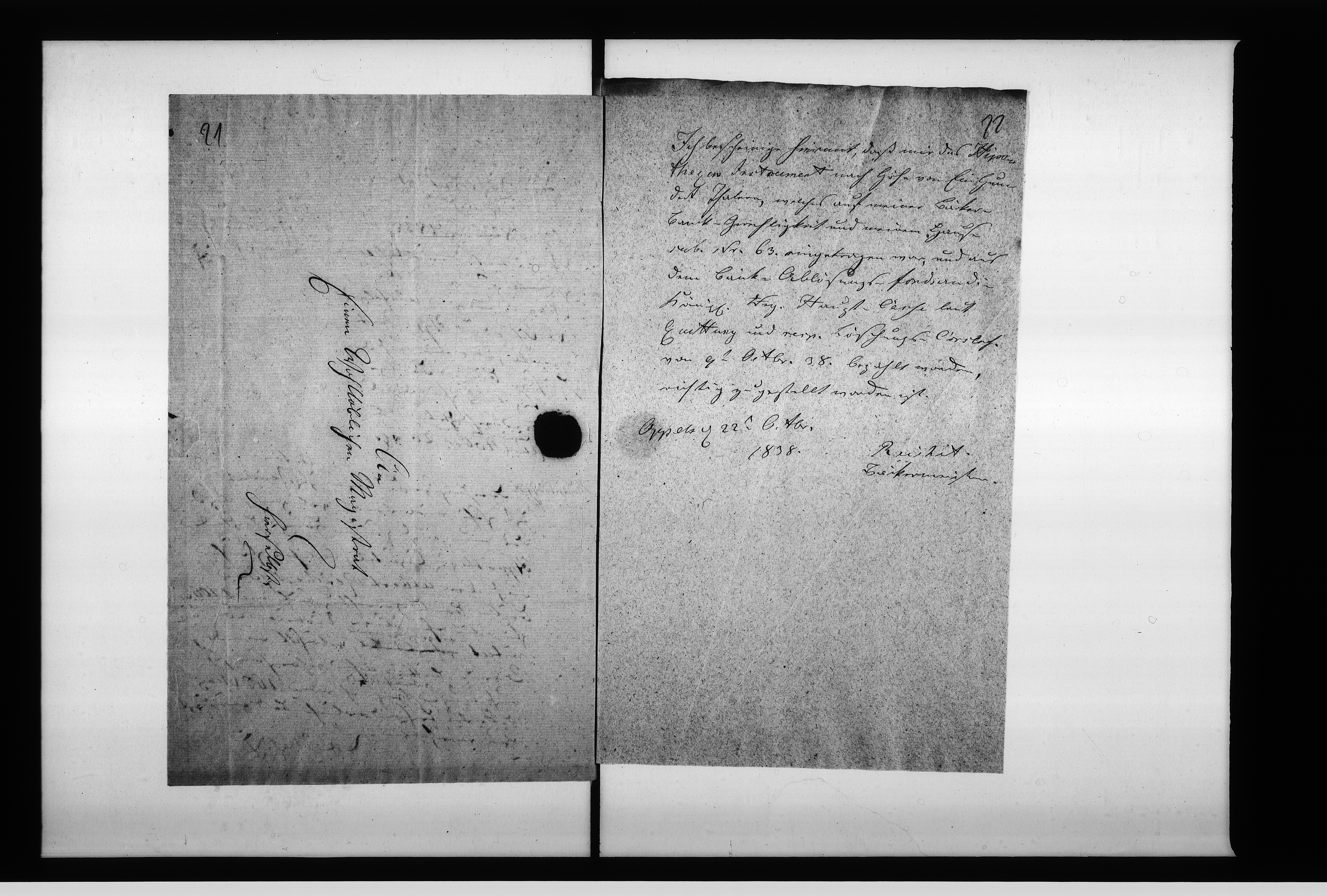 Obraz 20 z jednostki "Acta des Magistrats zu Oppeln betreffend: die Ablösung der Bäckerbankgerechtigkeit der Adalbert Reichertschen Erben sub Nro 9"